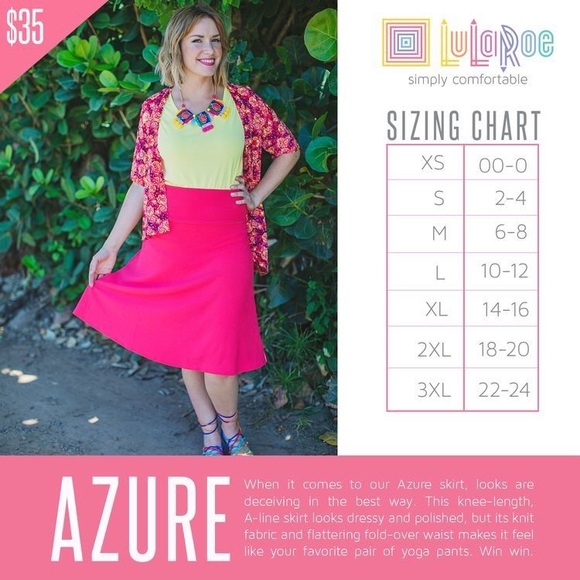 3 for $15 LuLaRoe Azure Skirt - Picture 2 of 5